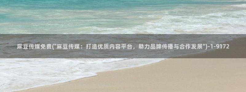 91麻豆专区：麻豆传媒免费(\